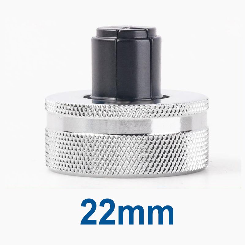 Hydraulic Tube Expander Replacement Heads with Chrome-Plated Knurled Body and Black Hardened Expanding Tip for Refrigeration Copper Pipe Installation and Maintenance(22mm)