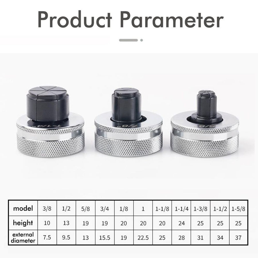 Replaceable Tube Expander Head for Refrigeration Repair Copper Pipe Flaring Swaging Tool Fits Air Conditioning and Refrigerator Maintenance with Multiple Sizes (1-1/2")