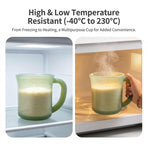 Multipurpose Food-Grade Silicone Measuring Cup & Drinking Cup Set with Heat-Resistant Handle, Leak-Proof Spout, Clear Scale Marks for Baking, Kids’ Hydration, and Everyday Home Use (250ml, Transparent)