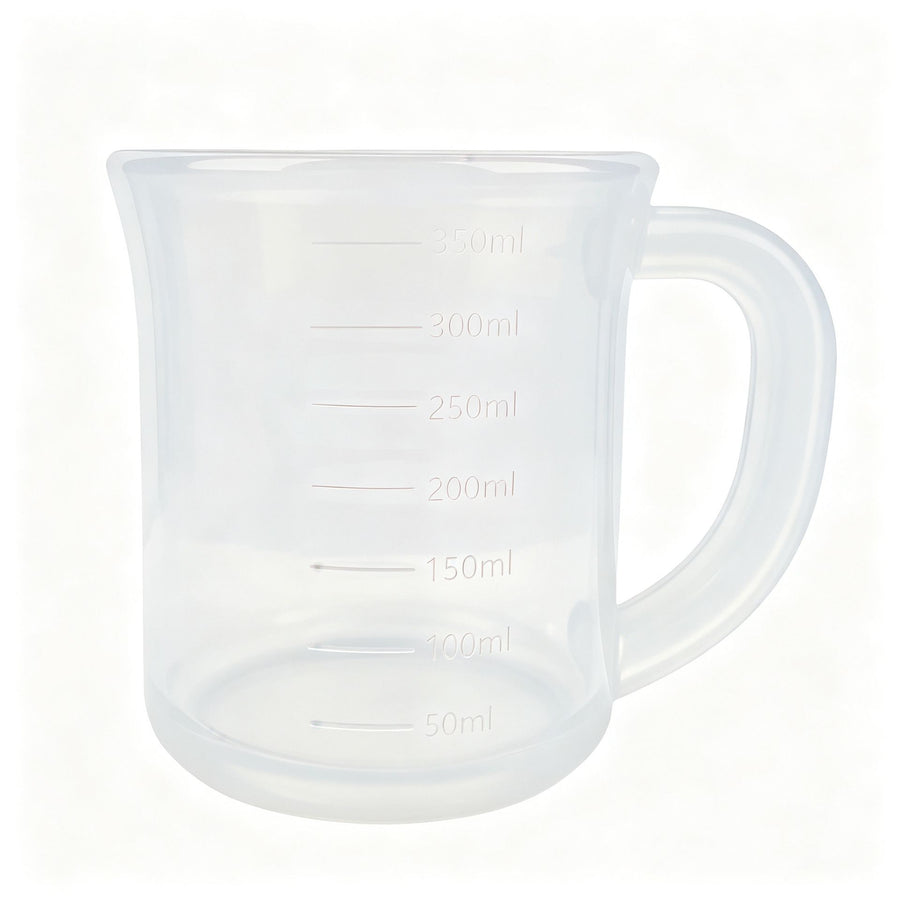 Multipurpose Food-Grade Silicone Measuring Cup & Drinking Cup Set with Heat-Resistant Handle, Leak-Proof Spout, Clear Scale Marks for Baking, Kids’ Hydration, and Everyday Home Use (250ml, Transparent)