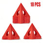 Mini Triangular Paint Pad Risers for Hand Painting Dyeing and Coating Projects, Interlocking Support Stands for Panels and Rods (Red（10PCS）)