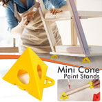 Mini Triangular Paint Pad Risers for Hand Painting Dyeing and Coating Projects, Interlocking Support Stands for Panels and Rods (Red（10PCS）)