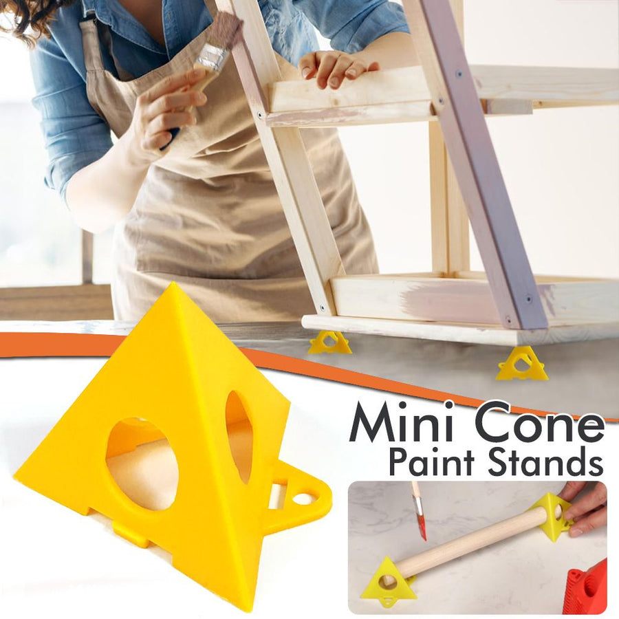 Mini Triangular Paint Pad Risers for Hand Painting Dyeing and Coating Projects, Interlocking Support Stands for Panels and Rods (Red（10PCS）)