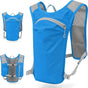Lightweight Breathable Hydration Vest Backpack for Running Cycling Hiking Marathon Outdoor Sports Reflective Safety Gear (Blue)