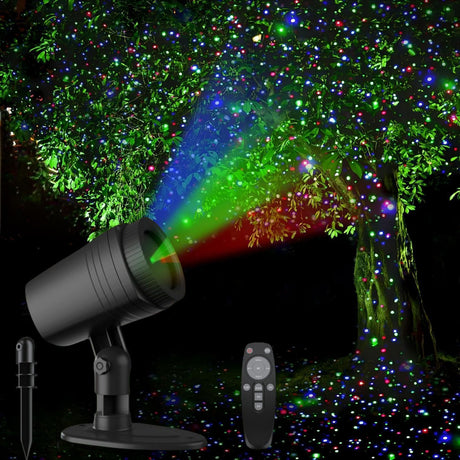 Outdoor Waterproof Laser Projection Light with RGB Dynamic Starry Sky Effect – Ideal for Garden, Lawn, Patio,