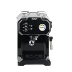 Semi-Automatic Espresso Coffee Machine with Steam Wand for Home and Small Office Use, Dual Cup Extraction, Milk Frother for Cappuccino Latte Macchiato (Black)
