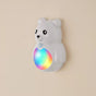 Adorable 3D Cartoon Bear LED Wall Light, Motion Sensor Night Light, Rechargeable, Magnetic Mount, No Wiring, Warm White & Rainbow Glow for Bedroom, Nursery, Bathroom, Hallway, Kitchen (White, 1PCS)