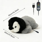 Keep cozy and warm with this adorable penguin-shaped heated plush toy, perfect for relaxing at home, reading, or as a thoughtful gift for any occasion.