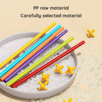 DIY Flexible Straw Building Blocks for Kids Ages 3-6, Creative Educational Construction Toy Set with Bendable Straws and Connectors, 112/242/723 Pieces for 3D Geometry and Imaginative Play (112PCS)