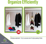 Efficient Hat Organizer with 360° Swivel Hook and Durable Clips for Caps, Hats, and Visors – Space-Saving Wall or Closet Mount Solution for Entryways, Bedrooms, and Wardrobes (16-Clips)