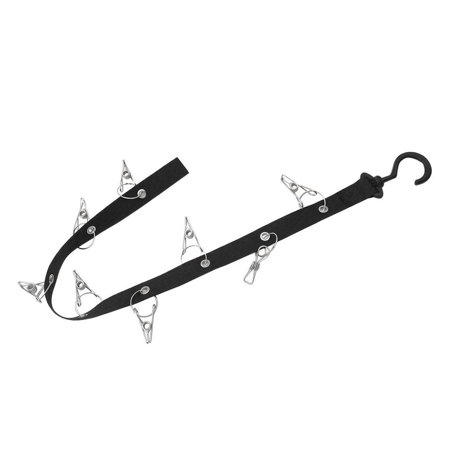 Efficient Hat Organizer with 360° Swivel Hook and Durable Clips for Caps, Hats, and Visors – Space-Saving Wall or Closet Mount Solution for Entryways, Bedrooms, and Wardrobes (16-Clips)