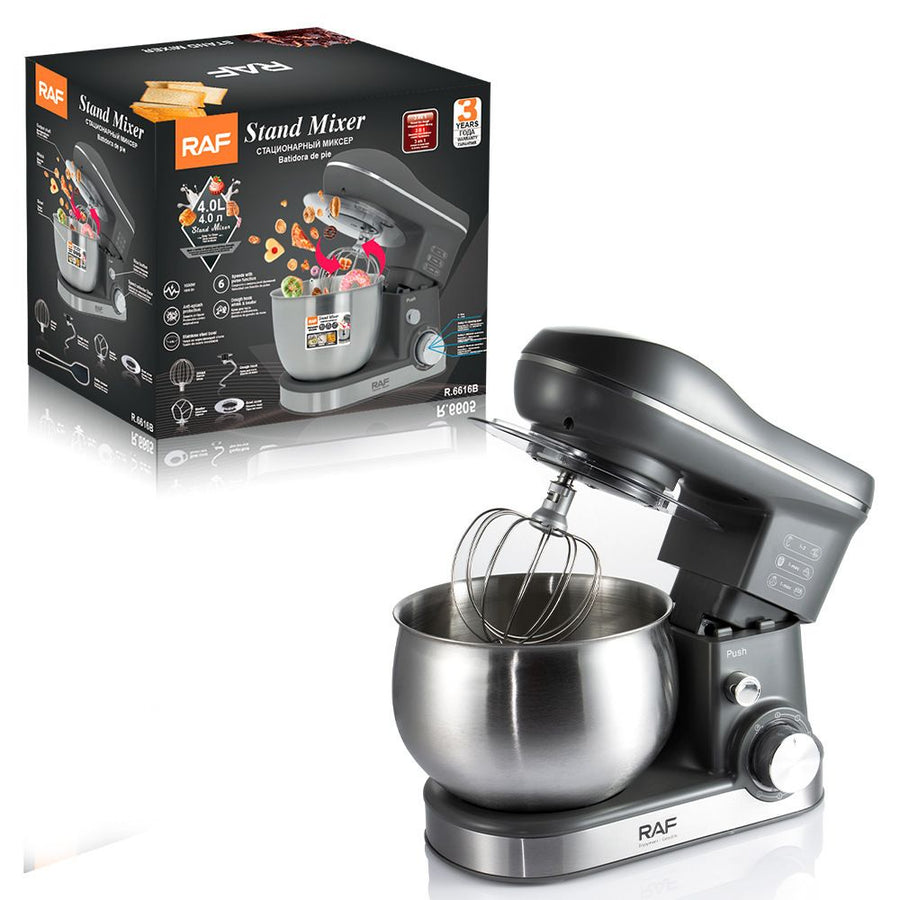 Versatile Stand Mixer with 4.0L Stainless Steel Bowl and 1600W Motor for Home Baking, Dough Kneading, Whipping, and Mixing Tasks (Blue)