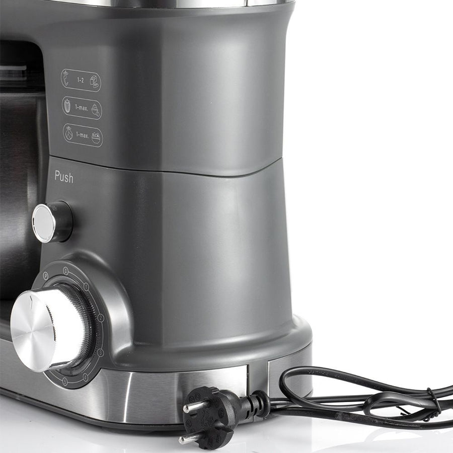 Versatile Stand Mixer with 4.0L Stainless Steel Bowl and 1600W Motor for Home Baking, Dough Kneading, Whipping, and Mixing Tasks (Grey)