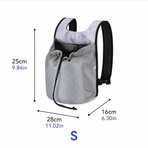 Ventilated Pet Carrier Backpack for Cats and Small Dogs, Front-Facing or Backpack Style, Breathable Mesh and Durable Oxford Fabric, Ideal for Walks, Hiking, and Daily Outings (L, Black)