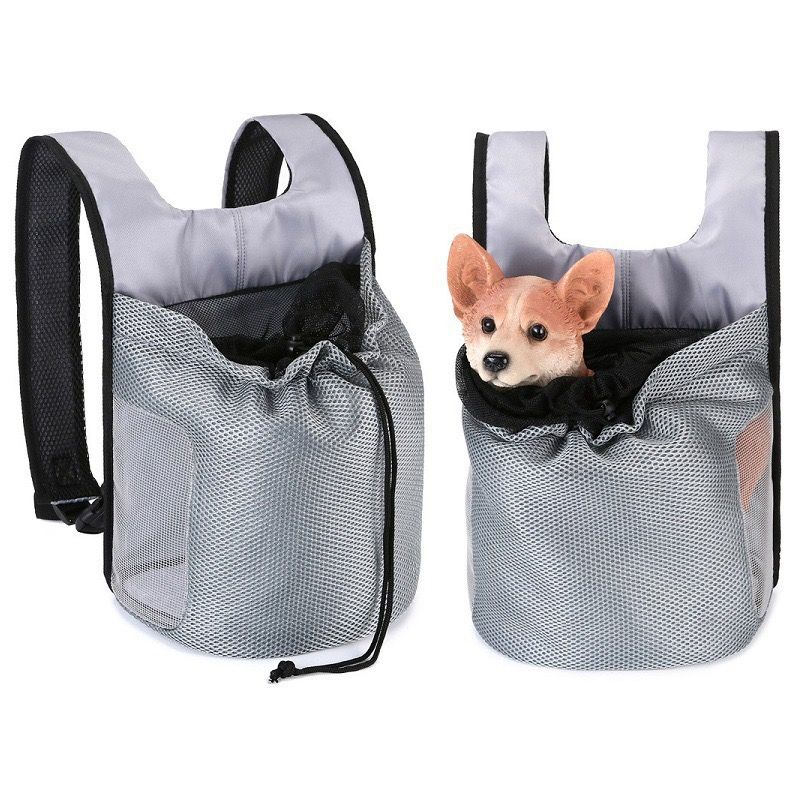 Ventilated Pet Carrier Backpack for Cats and Small Dogs, Front-Facing or Backpack Style, Breathable Mesh and Durable Oxford Fabric, Ideal for Walks, Hiking, and Daily Outings (S, Black)
