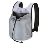 Ventilated Pet Carrier Backpack for Cats and Small Dogs, Front-Facing or Backpack Style, Breathable Mesh and Durable Oxford Fabric, Ideal for Walks, Hiking, and Daily Outings (S, Grey)