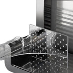 Electric Food Slicer with 190mm Stainless Steel Blade, Adjustable Thickness 0-15mm, Easy-Clean Detachable Design for Home Kitchen and Small Deli Use, Compact 200W Power for Meat, Bread, and Vegetables (Silver)