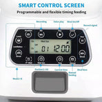 Smart Pet Automatic Feeder with 3.5L Capacity, Timed Portion Control, WiFi Remote Control, Voice Call Feature, Dual Power Supply for Cats and Small Dogs, Ideal for Indoor Use While You Are Away (A（No WiFi ）)