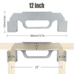 Woodworking Framing Spacer Tool with Bridge Design for Fast Stud Layout and Precise Spacing in Wall Framing, Deck Building, and DIY Carpentry Projects (12inch, Silver)