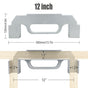 Woodworking Framing Spacer Tool with Bridge Design for Fast Stud Layout and Precise Spacing in Wall Framing, Deck Building, and DIY Carpentry Projects (12inch, Silver)