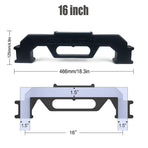Woodworking Framing Spacer Tool with Bridge Design for Fast Stud Layout and Precise Spacing in Wall Framing, Deck Building, and DIY Carpentry Projects (16inch, Black)