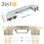 Woodworking Framing Spacer Tool with Bridge Design for Fast Stud Layout and Precise Spacing in Wall Framing, Deck Building, and DIY Carpentry Projects (2IN1, Silver)