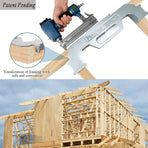 Woodworking Framing Spacer Tool with Bridge Design for Fast Stud Layout and Precise Spacing in Wall Framing, Deck Building, and DIY Carpentry Projects (2IN1, Silver)