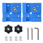 Right Angle Clamp for Woodworking Corner Joints, Square Clamp Tool with Adjustable Jaw for Frame Cabinet Furniture Assembly and DIY Wood Box Projects (Blue, 2PCS)