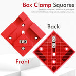 Right Angle Clamp for Woodworking Corner Joints, Square Clamp Tool with Adjustable Jaw for Frame Cabinet Furniture Assembly and DIY Wood Box Projects (Blue, 2PCS)