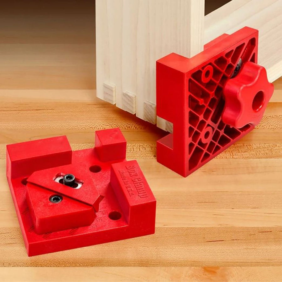 Right Angle Clamp for Woodworking Corner Joints, Square Clamp Tool with Adjustable Jaw for Frame Cabinet Furniture Assembly and DIY Wood Box Projects (Blue, 2PCS)