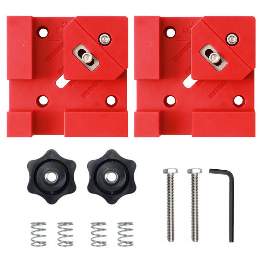 Right Angle Clamp for Woodworking Corner Joints, Square Clamp Tool with Adjustable Jaw for Frame Cabinet Furniture Assembly and DIY Wood Box Projects (Blue, 2PCS)