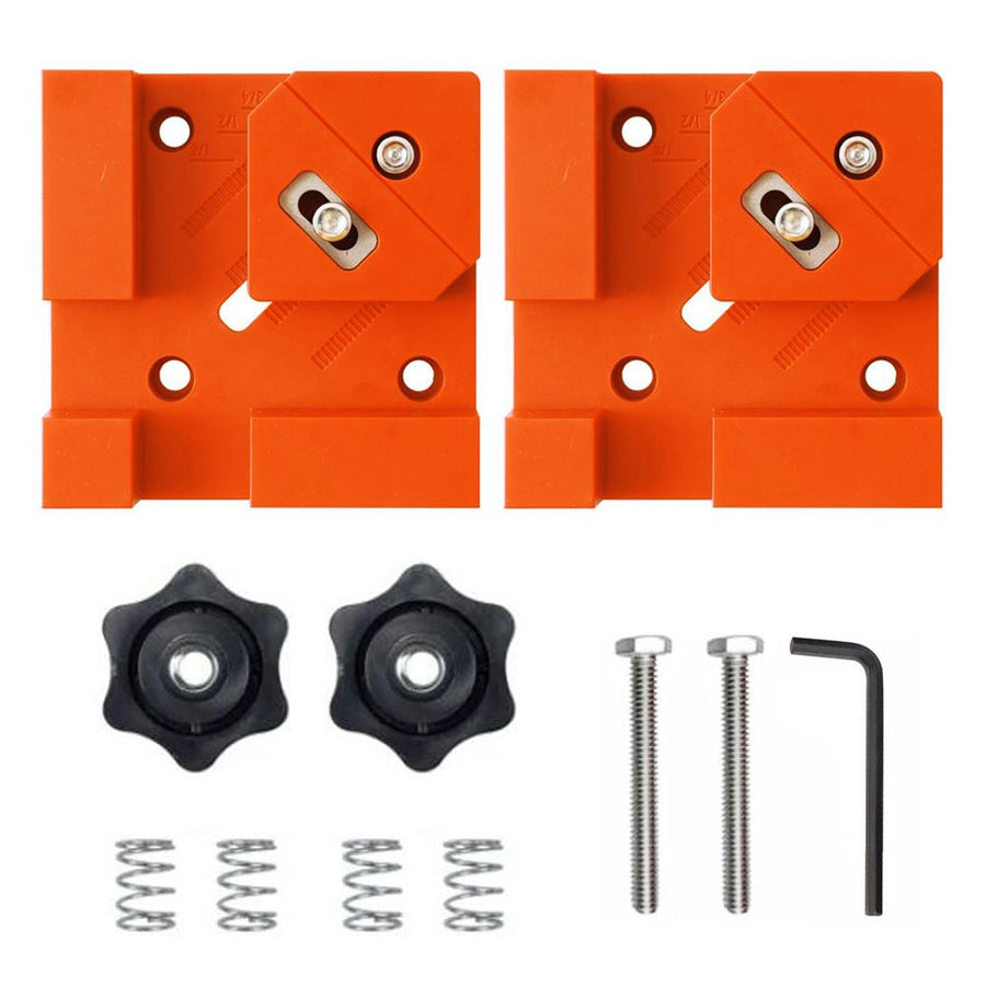 Right Angle Clamp for Woodworking Corner Joints, Square Clamp Tool with Adjustable Jaw for Frame Cabinet Furniture Assembly and DIY Wood Box Projects (Blue, 4PCS)