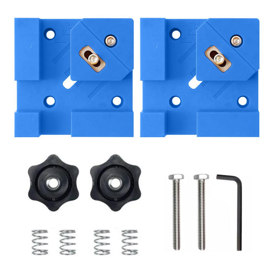 Right Angle Clamp for Woodworking Corner Joints, Square Clamp Tool with Adjustable Jaw for Frame Cabinet Furniture Assembly and DIY Wood Box Projects (Blue, 4PCS)