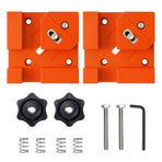 Right Angle Clamp for Woodworking Corner Joints, Square Clamp Tool with Adjustable Jaw for Frame Cabinet Furniture Assembly and DIY Wood Box Projects (Orange, 2PCS)
