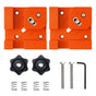 Right Angle Clamp for Woodworking Corner Joints, Square Clamp Tool with Adjustable Jaw for Frame Cabinet Furniture Assembly and DIY Wood Box Projects (Orange, 2PCS)