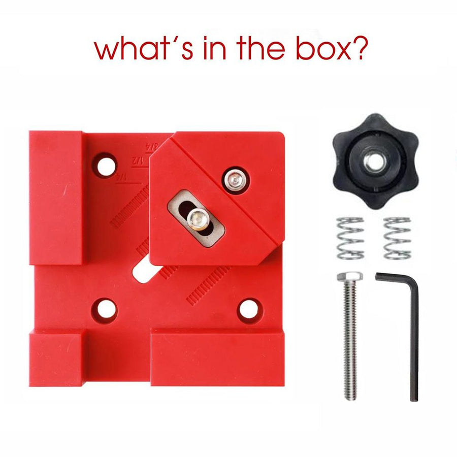 Right Angle Clamp for Woodworking Corner Joints, Square Clamp Tool with Adjustable Jaw for Frame Cabinet Furniture Assembly and DIY Wood Box Projects (Red, 2PCS)