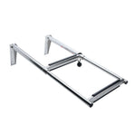 Telescoping Marine Ladder with 316 Stainless Steel Frame and Anti-Slip Steps for Boats, Yachts, Docks, and Watercraft Boarding (4-Step)