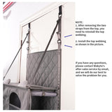 Space-Saving Door Hanging Cat Shelves with Cozy Enclosed Condo and Open Lounging Platforms, a Four-Tier Vertical Climbing Haven for Multi-Cat Households to Rest, Play, and Watch the World from Above (Grey) - Extra Image