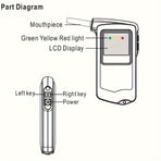 Black AT-858 Breathalyzer Alcohol Detection BAC Tester Portable Breathalyzer LED