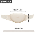 White abdominal massage belt, heat therapy massage, kneading massager, stress relief wellness, digestive health, relaxation tool, Australia market