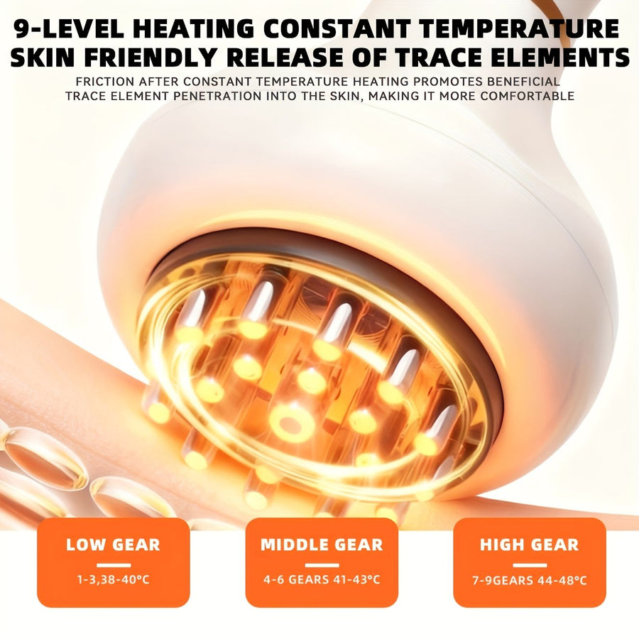 White Gray portable body massager, muscle relief massage, heating massage device, multiple massage modes, compact massager for travel, deep tissue massage, back neck shoulder massager, relaxation gift Australia, Aussie massage tool, post-workout recovery