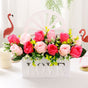 Artificial Sunflowers Wall Hanging Flowers Simulation Flower Basket Living Room - Multi-color - Size 15