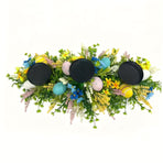 Artificial Flower Centerpiece Candle Holder Lavender Decor Eucalyptus - Green - Size 55-30