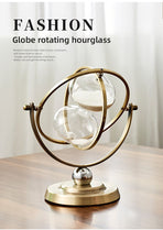 White Black Rotating Hourglass Clock Home Decor Time-Keeping Device High-Quality Materials
