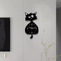 Black Gray Cat Wall Clock Unique Home Decor Silent Wall Clock Cat Decor Australia Modern