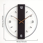 Black Gray Modern Wall Clock Silent Clock Minimalist Wall Clock Home Decor Australia