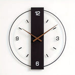 Black Gray Modern Wall Clock Silent Clock Minimalist Wall Clock Home Decor Australia