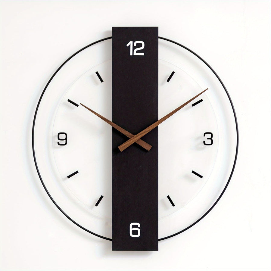 Black Gray Modern Wall Clock Silent Clock Minimalist Wall Clock Home Decor Australia