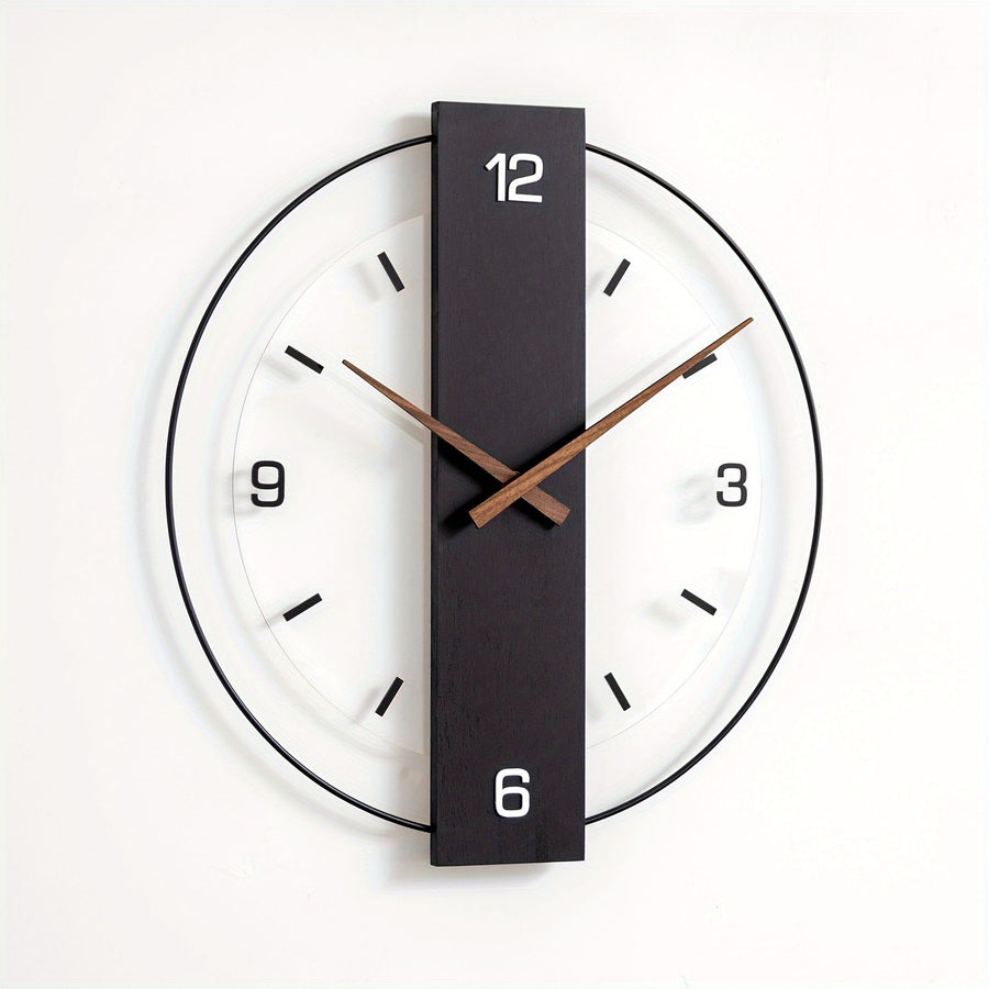 Black Gray Modern Wall Clock Silent Clock Minimalist Wall Clock Home Decor Australia