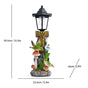 Resin Hummingbird Solar Lamp Outdoor Garden Sculpture Couple Hummingbird - Multi-color - Size 34